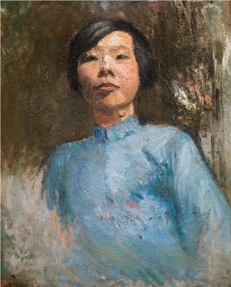 Portrait of a woman by Wilhelm Thöny, 1920s