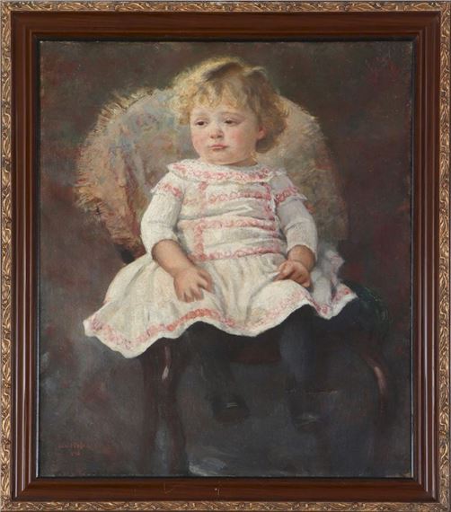 Kinderporträt Ernst von Harnacks by Ludwig von Hofmann, 1890