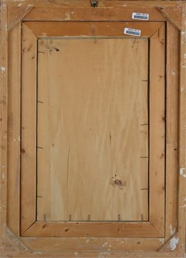 Artwork by Paolo Ghiglia, Laundress, Made of Oil on plywood