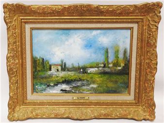 Walk near the pond - Guy Teissedre