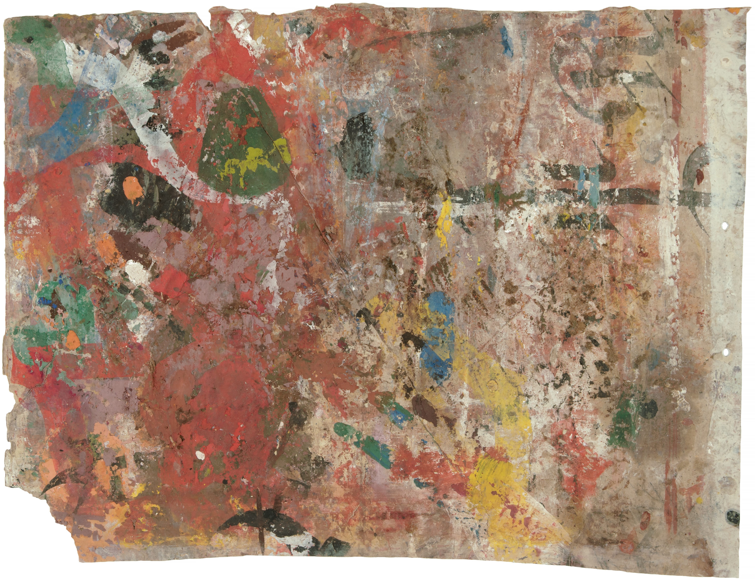 Artwork by Hermann Glöckner, Informelle Komposition, Made of Mixed media (tempera, watercolour, opaque white) on light cardboard