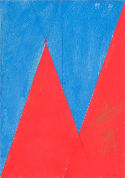 Aufgipfelung Blau-Rot