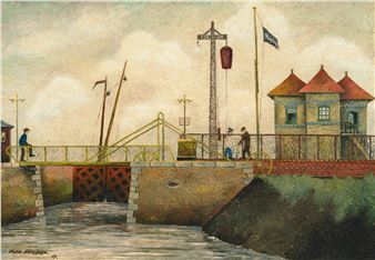 Schleuse in Holland - Theo Hölscher