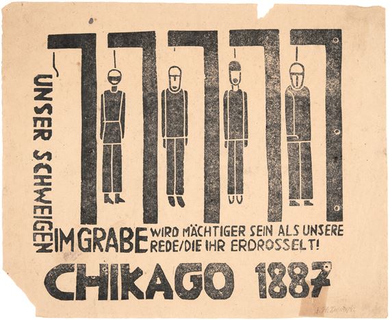 Chikago 1887 by Franz Wilhelm Seiwert, 1923