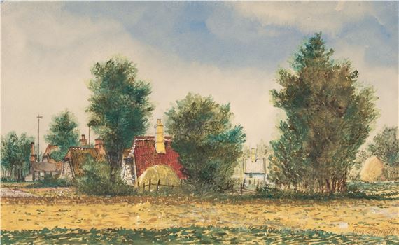 Landschaft in Dangast by Franz Radziwill, Vor 1932