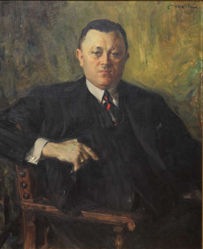 Artwork by Helmer MasOlle, portrait of Soren Hansen Sorensen, Made of Oil on canvas