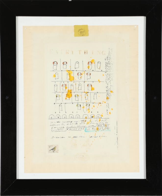 Artwork by Viktor IV, Logbook sheet, Made of Mixed media