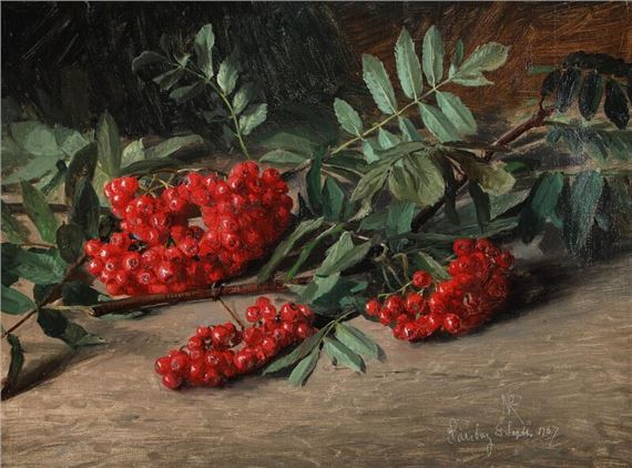 Rowanberries by Niels Peter Rasmussen, september 1907