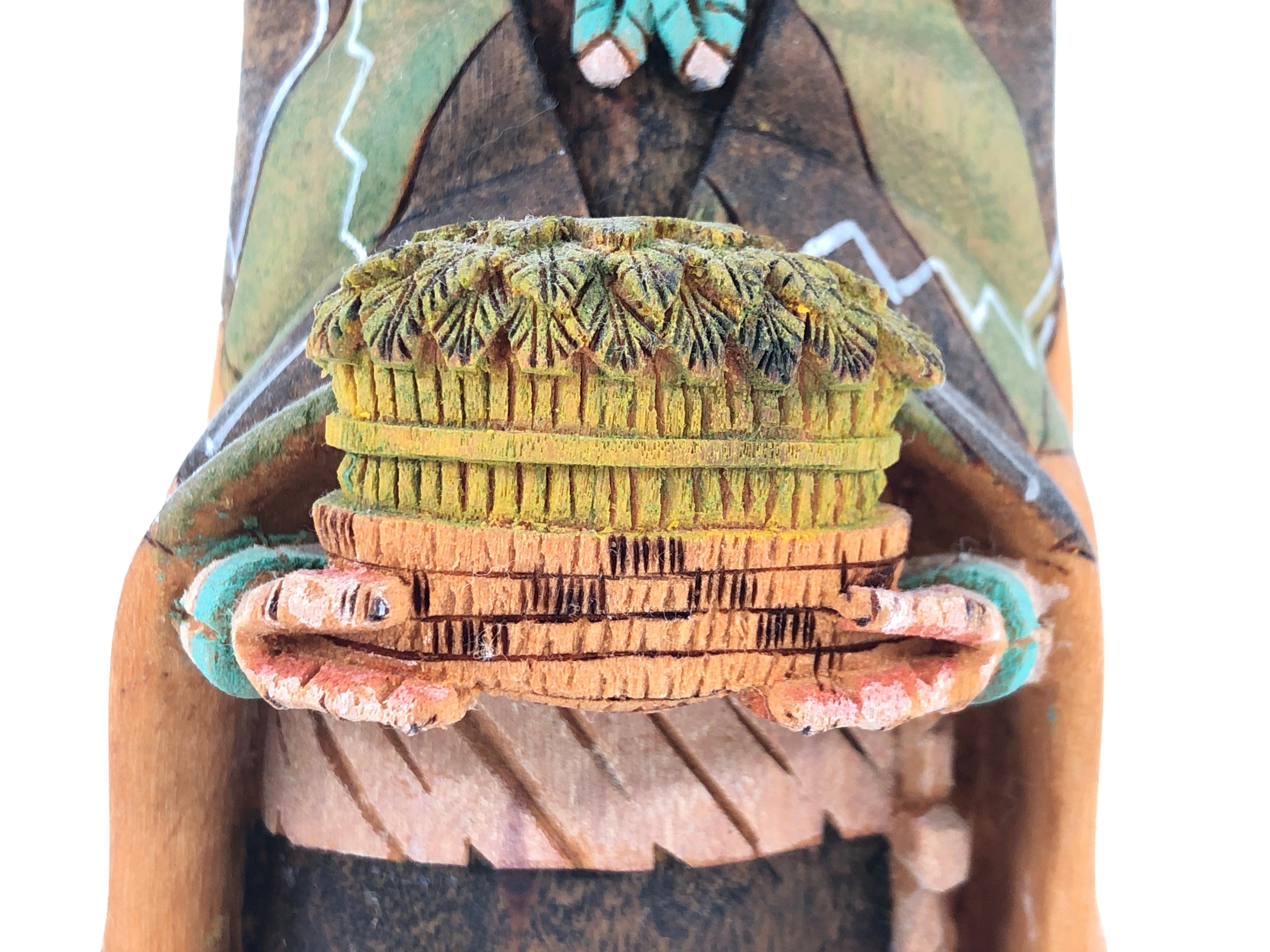 Artwork by Bryson Huma, BRYSON HUMA HOPI CROW MOTHER KACHINA, Made of Wood Polychrome