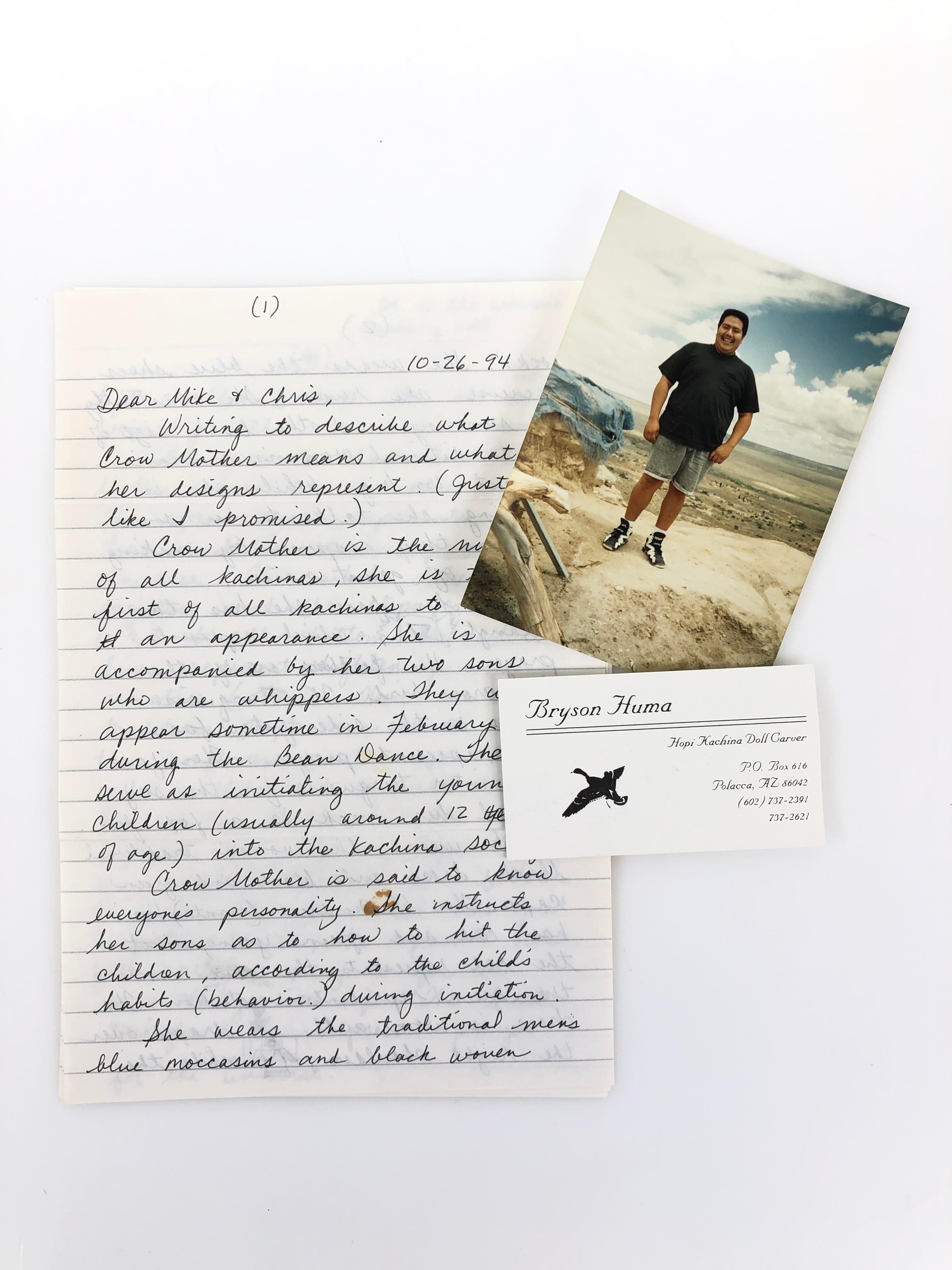 Artwork by Bryson Huma, BRYSON HUMA HOPI CROW MOTHER KACHINA, Made of Wood Polychrome