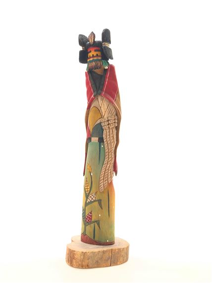 BRYSON HUMA HOPI CROW KACHINA MAIDEN DOLL by Bryson Huma, 1996