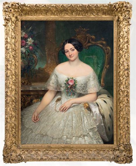Portrait de femme by Joseph Désiré Court, 1852