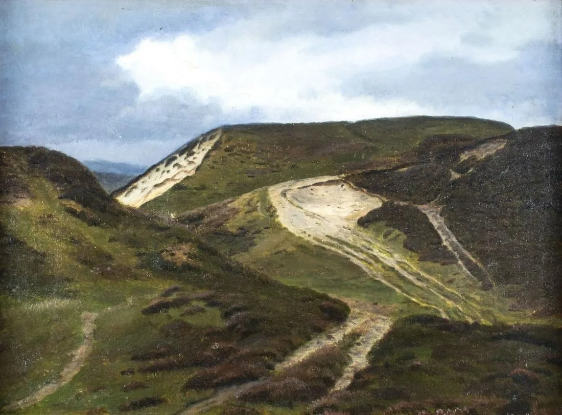 Artwork by Harald Frederik Foss, Landscape, Made of oil on canvas