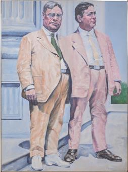 American, portrait of US Senators William Borah and Hiram Johnson - Amanda Palmer