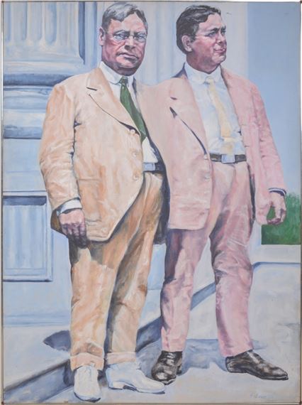American, portrait of US Senators William Borah and Hiram Johnson by Amanda Palmer, 68