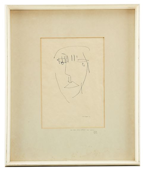 Porträtt av Stig Claesson (Slas). by Rune Hagberg, 48