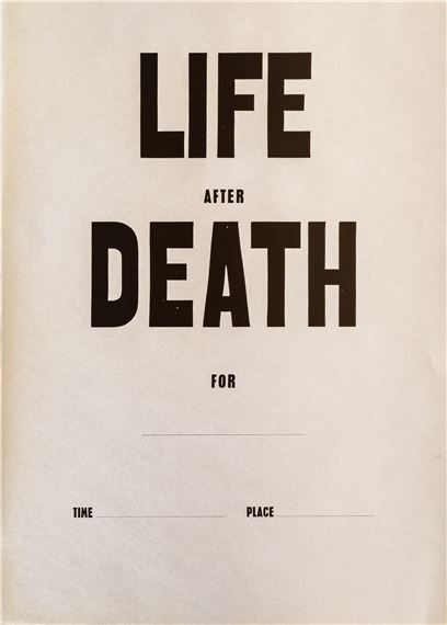 Life after death by Kris Martin, 2006
