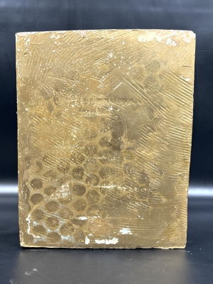 Artwork by Joe Canger, Deconstruction Nude Sculpture., Made of Plaster with gold paint