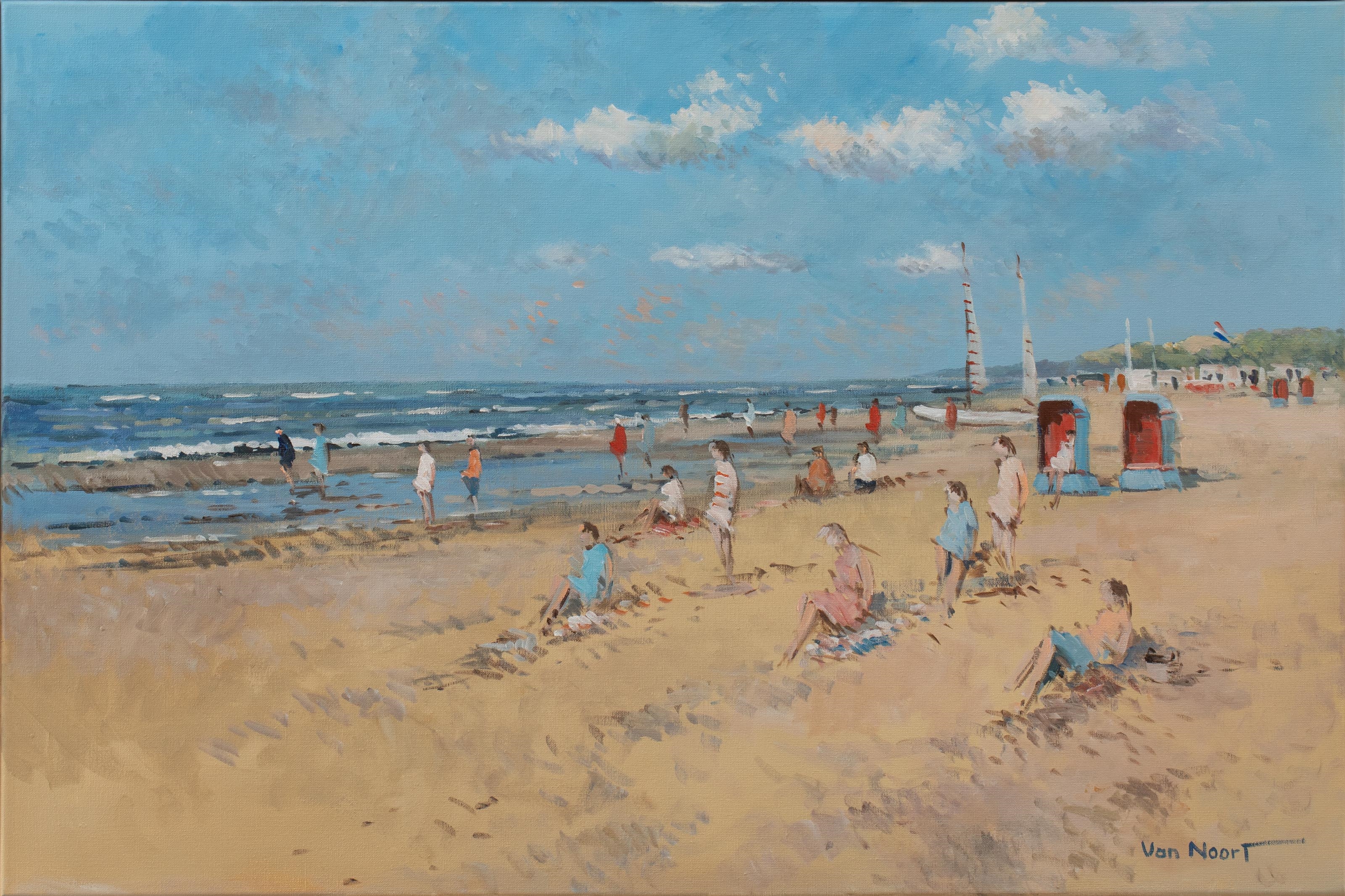 Artwork by Arie C. Van Noort, 'Zandvoort Holland', Made of Canvas