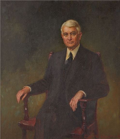 Portrait of John Mayo, who is depicted seated and gazing at the viewer.portrait of John Mayo, who is depicted seated and gazing at the viewer.
