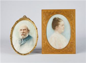 Depicting James J. Hill and Mary Mehegan Hill. - P. Raymond Audibert
