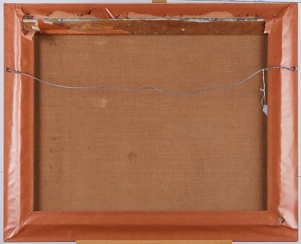 Artwork by Carl Wendell Rawson, Landscape, depicting Minnehaha Creek running through the woods, Made of Oil on canvas