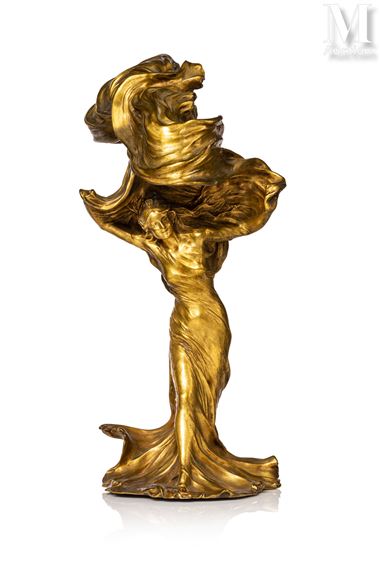 Loïe Fuller by Raoul François Larche, around 1900