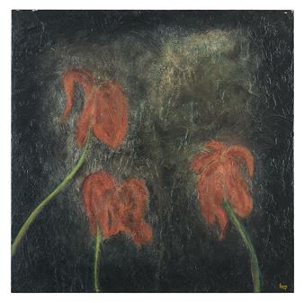 &quot;Red Louisiana Irises&quot; - Tony Mose
