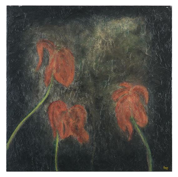 "Red Louisiana Irises" - Tony Mose