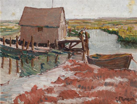 George Albert Thompson | 'Harbor Scene' | MutualArt