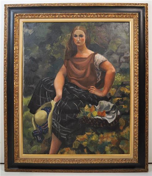 Femme au corsage marron by Roger Bissière, 1924