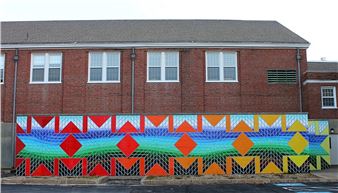 Erin Genia: Wakpa: Mural - Tufts University Art Gallery, Medford