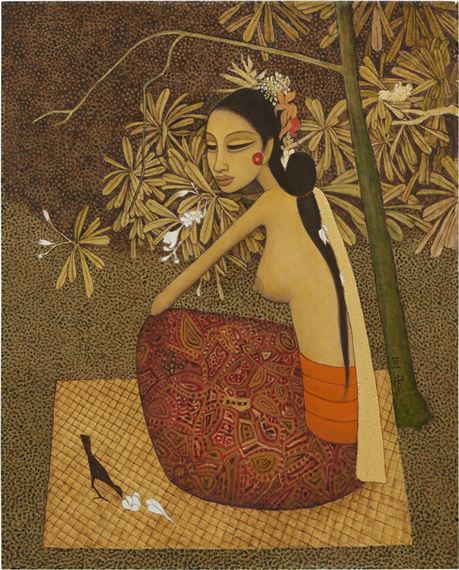 Bali Girl by Cheong Soo Pieng, painted in 1978
