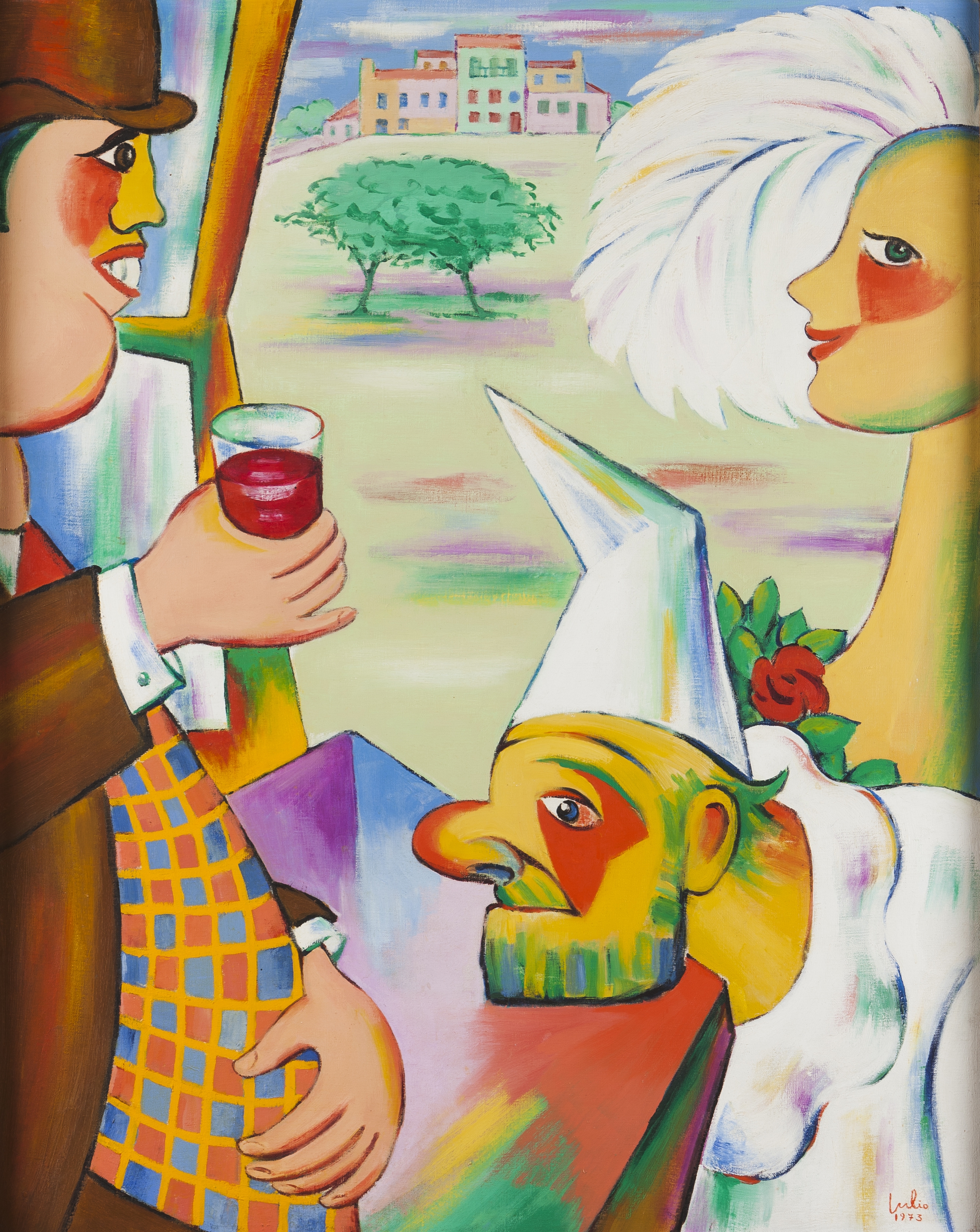 "Trio" by Júlio Reis Pereira, dated 1973