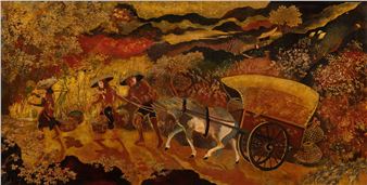 Travelling?scene in Tonkin - Le Thy