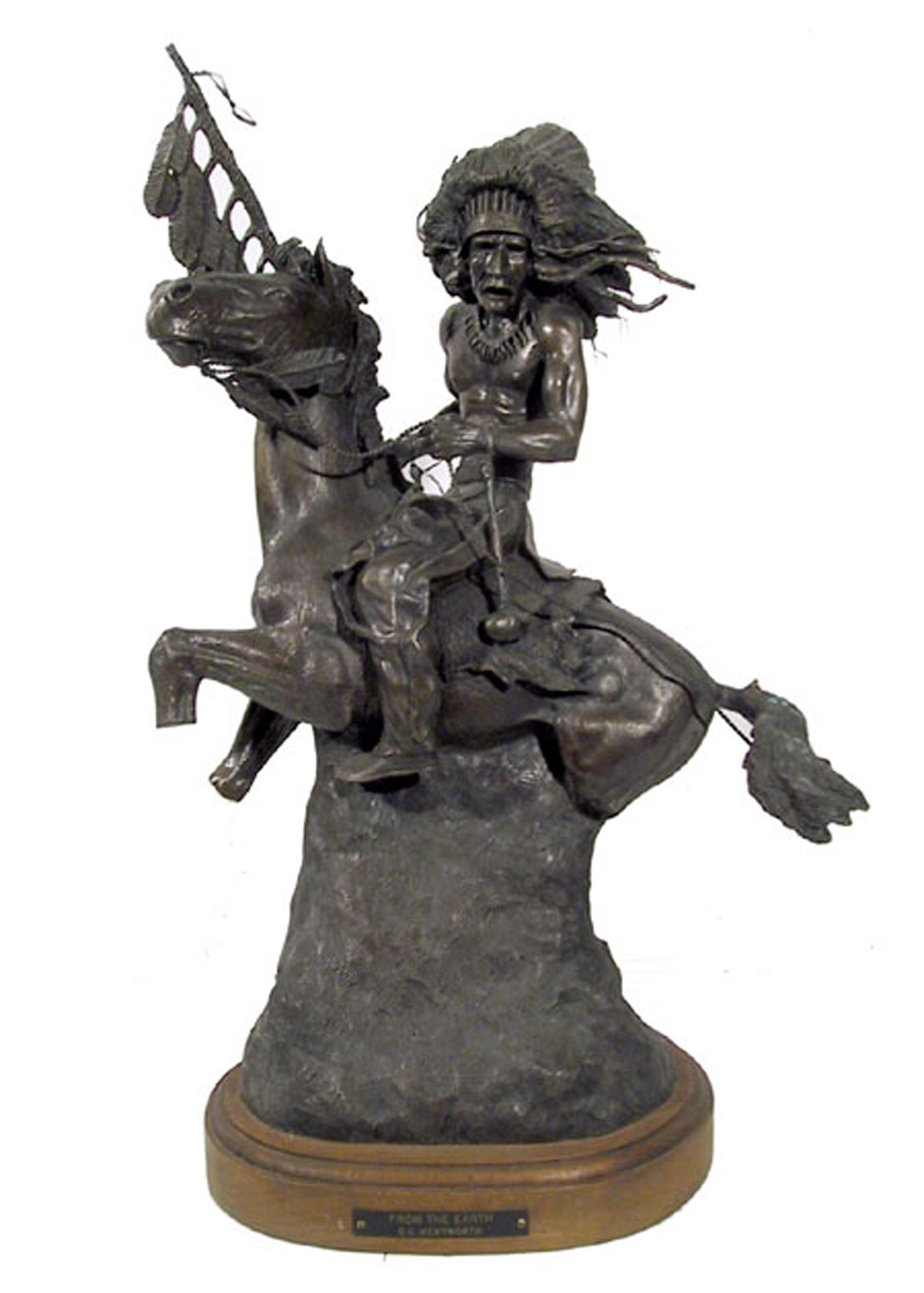 Artwork by G.C. Gerry  Wentworth, From the Earth, Made of Bronze Sculpture