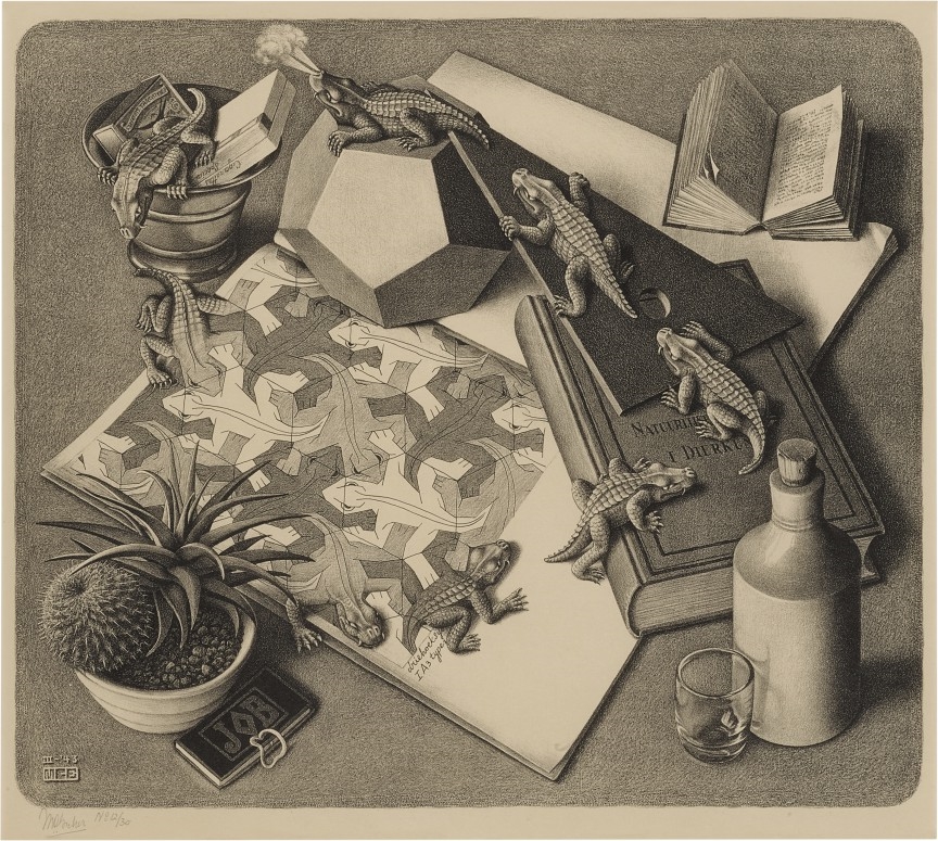Reptiles (Bool 327) by Maurits Cornelis Escher, 1943