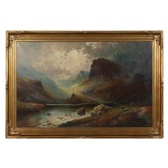 Norwegian Landscape with Sheep - A. Findley