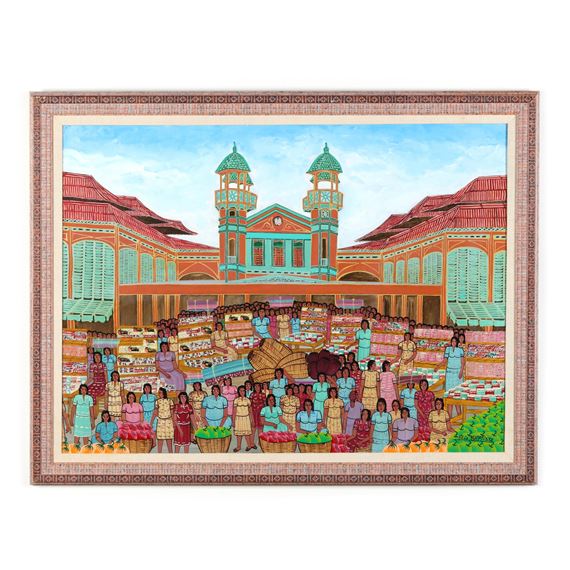 Alix Baptiste Island Market MutualArt