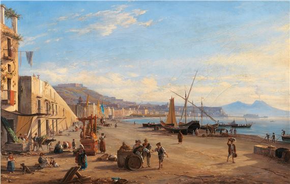 Naples by Anton Sminck Pitloo, 1827