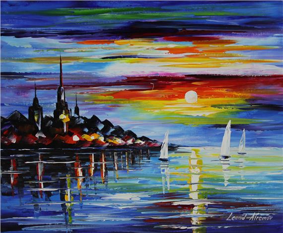 Leonid Afremov Rain Rustle