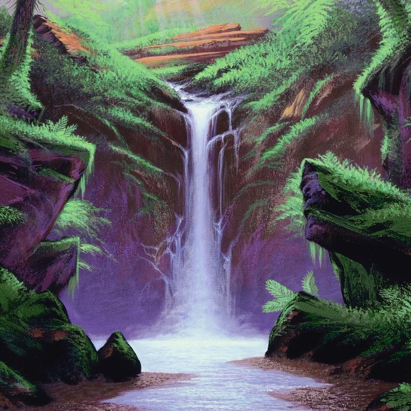 Jon Rattenbury | Woodland Cascade | MutualArt