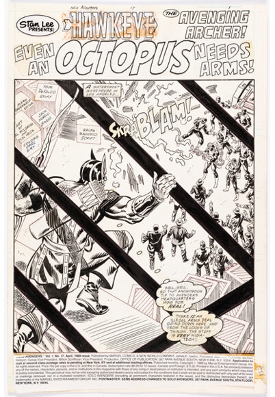 Artwork by Don Heck, Allen L. Milgrom, Solo Avengers #17, Made of graphite on Bristol board