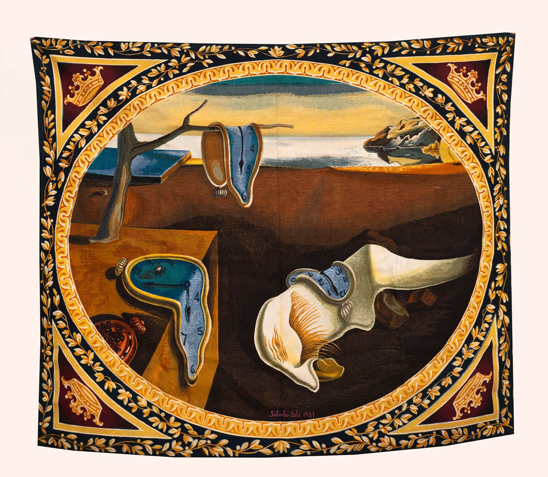 Artwork by Salvador Dalí, The Persistence of Memory, Made of Tapestry