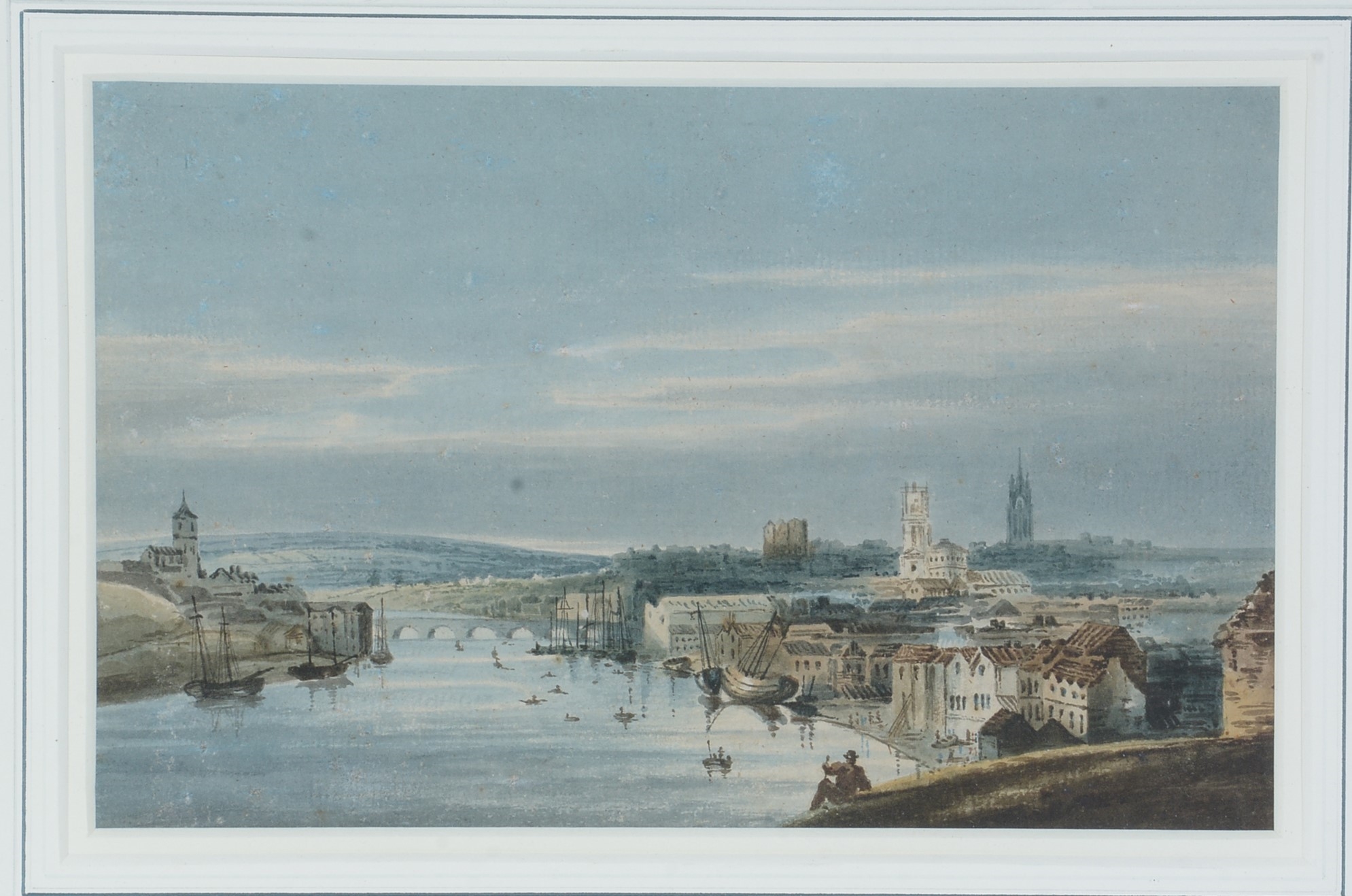 Thomas Girtin | View of Newcastle | MutualArt