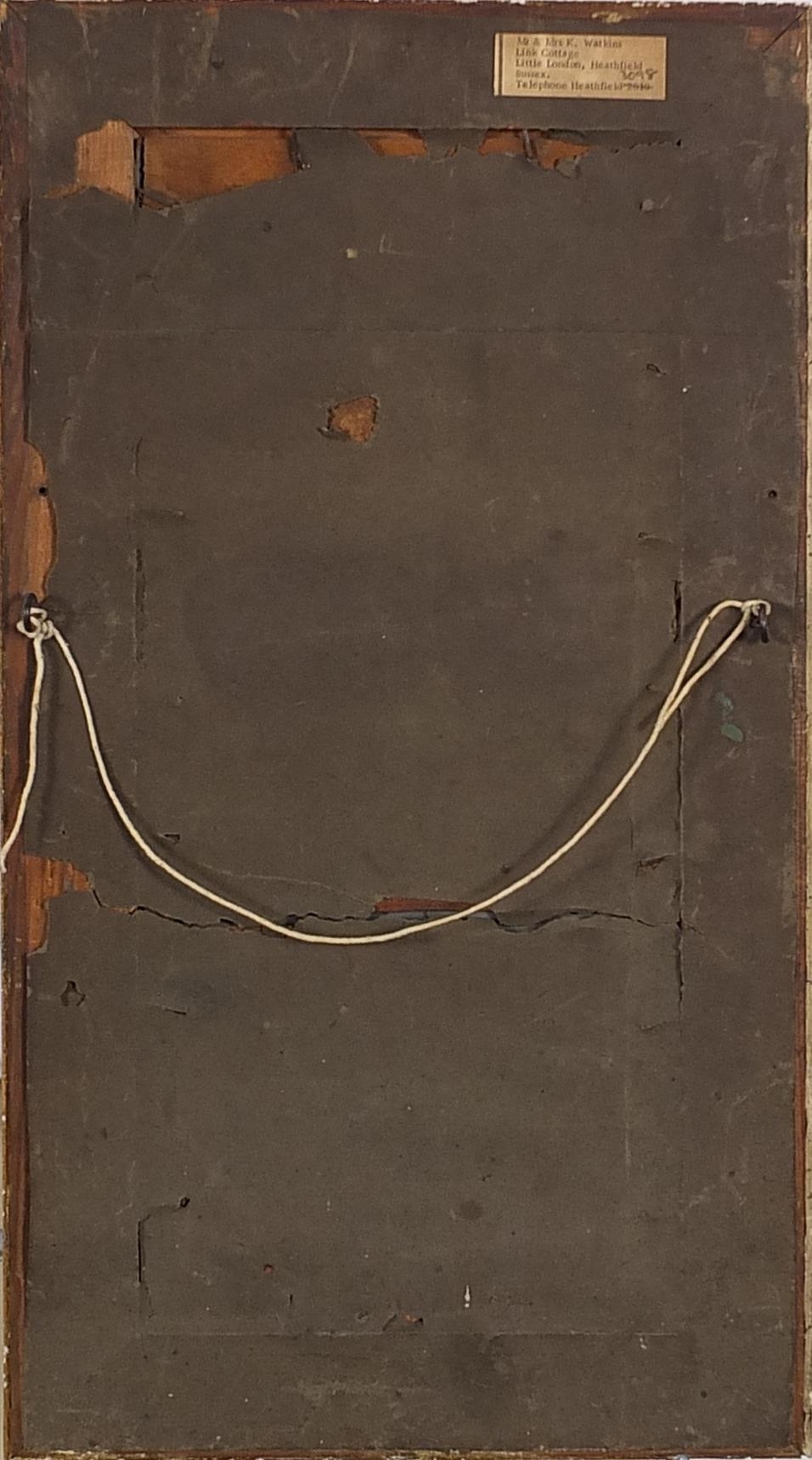 Artwork by T. Biggs, Boats on water before cliffs, Made of oil on boards