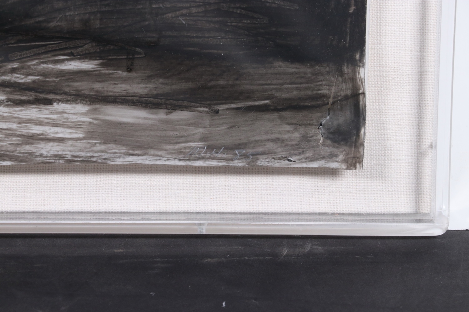 Artwork by Madden Harkness, Profile Portrait of a Young Woman, Made of painted on photographic film