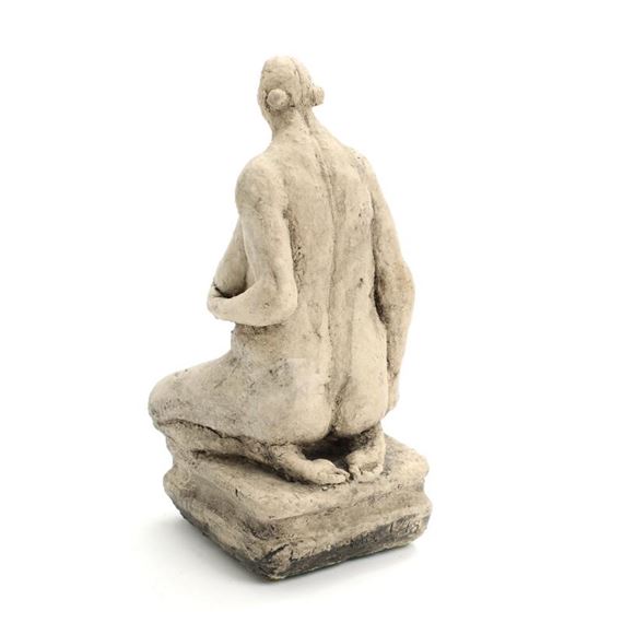Lars Calmar | Kneeling nude | MutualArt