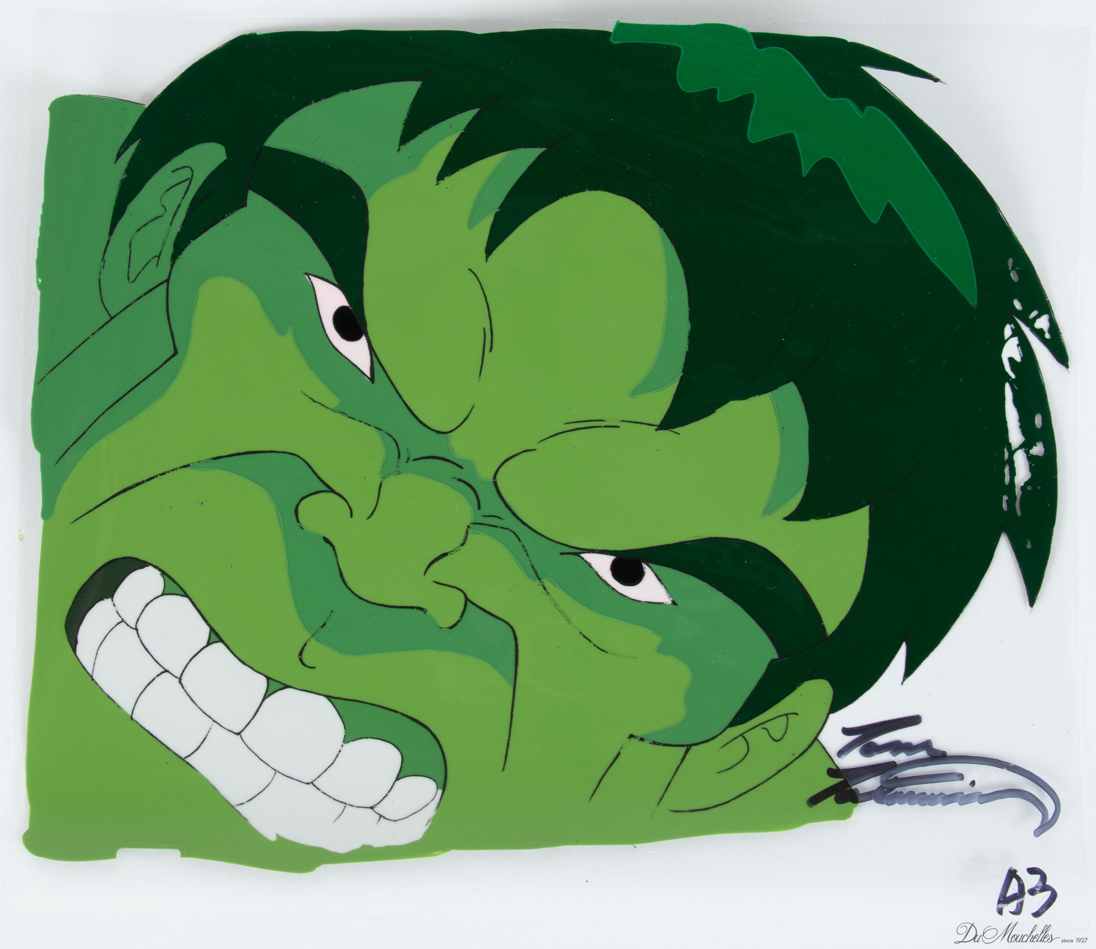 Marvel Comics | THE INCREDIBLE HULK PRODUCTION CEL CLOSE-UP | MutualArt