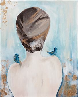 'Woman with birds' - Magdalena Lenartowicz